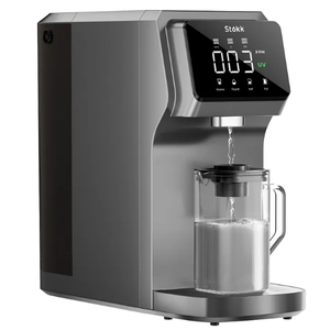 Stokk T1 UV Countertop Reverse Osmosis Water Filter, Carafe Alkaline Mineral Boost, 6-Stage RO Water Filtration System, Home Water Purifier, Reduce TDS PFAS Lead, No Installation (Gray)