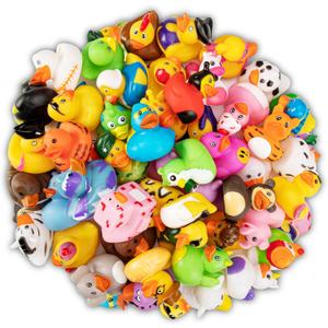 30 Pcs Rubber Ducks, Random Assortment Mini Rubber Duck Toys, Assortment Duckies for Jeeps Ducking, Bulk Floater Duck Bath Toys, Easter Basket Stuffers, Birthday Gifts, Holiday Party Favors