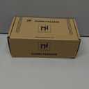 Mega Handles SUANA Passage Door Knob for Hallway, Closet and Bathroom, Reversible Heavy Duty Design Door Knobs, Fits All Standard Door Sizes, Screws Included - Satin Brass (1 Pack)