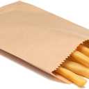 100-pack 5x7 Inches Natural Kraft Paper Bags for Bakery Cookies Treats Snacks Sandwiches Popcorn Small Gift bag