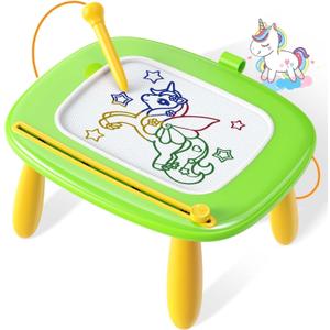 Seimome Toddlers Toys Ages 1-3, Magnetic Drawing Board, Doodle Board Pad Learning and Educational Toys for 18 Months Baby 1-3 Yr Kids Birthday Gifts - Green