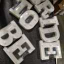 Honoson 9 Pcs Bride to Be Sign Lights Bridal Shower Decorations Engage Wedding Decor LED Neon Light for Engagement Wedding Bachelorette Party Decorations