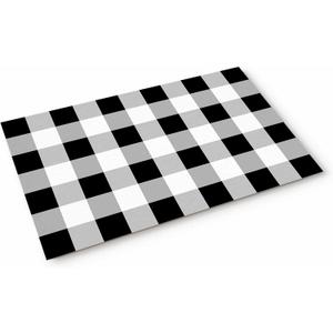 Door Mat Welcome Mat Washable Non Slip Indoor Floor Mat Entry Rug Spring Plaid Simple Doormat for Front Door Kitchen Bathroom Patio or Hallway 16x24in