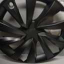 Abystar Hubcaps for Tesla Model Y Juniper 2026, 19 Inch Matte Black Wheel Covers with Center Caps, Cross-Spoke Design Rim Protectors, Easy Clip-On Installation, for Model Y Juniper Accessories