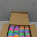 JOYIN 72PCS 2.3" Printed Empty Plastic Eggs, Bright Colorful Plastic Eggs Bulks for Festival Hunt, Filling Treats, Party Favor, Basket Stuffers, Classroom Prize Supplies