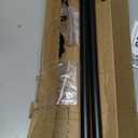 GXOACKJ Curtain Rods for windows 32-48 inch, 5/8 inch Decorative Curtain Rod Set, Matte Black Splicing Heavy Duty Metal Curtain Rod with Brackets