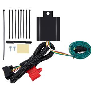 Vehicle-Side Custom 4-Pin Trailer Wiring Harness, Select for Hyundai Palisade, Tucson,Santa Fe,Santa Cruz, Kia Telluride,Carnival