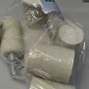 Bathroom Accessories Set, 6-Piece Bathroom Accessory Set, Toothbrush Holders Set, Soap Dispenser, Vanity Tray, Tumbler, Cotton Swab Jars, Bathroom Organizer for Modern Bathrooms (Beige)