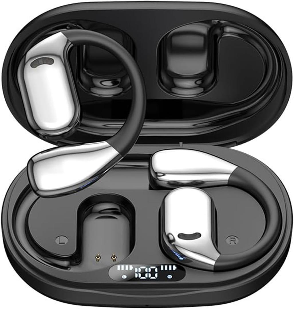 AI Language Translator Earbuds, OWS Real-Time 3-in-1 Translation Earbuds 144 Languages & Accents, Translation Device for Travel Business Learning, Black