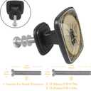 4 Pcs Square Cabinet Handle Cupboard Knob Drawer Pulls Handle Bee Drawer Knobs with Screws Furniture Decoration