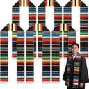 Janmercy Serape Authentic Mexican Graduation Sash Class of 2026 Hispanic Serape Stole Sash Scarf Class