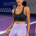 RUNNING GIRL Sports Bra for Women High Support,Molded Cup Strappy Running Sports Bras with Sewn in Pads (Black, L)