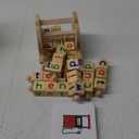 Montessori Learning and Educational Toys Gifts for Kids 3 4 5 Years, Wooden Reading Blocks Toys, Learning Activities for Preschool Kindergarten, Turning Rotating Matching Flash Card Games