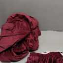 H.VERSAILTEX Stretch Velvet Sofa Covers for 3 Cushion Couch Covers Sofa Slipcovers Furniture Protector Soft with Non Slip Elastic Bottom, Crafted from Thick Comfy Rich Velour (Sofa 72"-90", Burgundy)