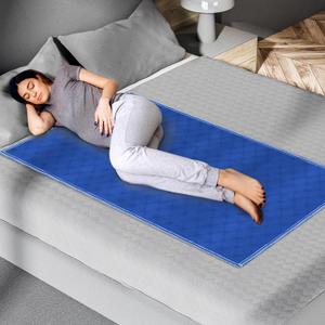 Premium Quality Bed Pad, Quilted, Waterproof, and Washable, 34" x 52" The Best Underpad Sheet Protector for Children or Adults with Incontinence (Dark Navy 34x52 (300 Washes)