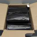 Aluf Plastics High Density Trash Bags, 60 Gallon, 150 Count, 22 Micron (eq), 38" x 60", Black, for Bathroom, Office, Industrial, Commercial, Janitorial, Municipal, Recycling