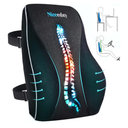 Niceeday Lumbar Support Pillow for Office Chair Car Back Support Pillow, Memory Foam Gaming Chair Desk Chair Back Cushion for Lower Back Pain Relief, Ergonomic Back Rest,Office Home Essentials