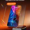 ruwa Screen Protector for iPhone 15/16 6.1-inch [2-Pack] HD Tempered Glass with Bubble&Dust Free Box, 9H Hardness, Anti-Scratch, Case Friendly, Auto Dust-Elimination, Easy Installation
