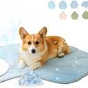 Vagascape Dog Cooling Mat - Large Leaf Shaped, Washable, Non-Slip, Summer Pad for Dogs and Cats, Lightweight