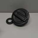 Savadicar Gas Cap Cover, Fuel Filler Tank Door Compatible with 2018-2025 Jeep Wrangler JL JLU 4xe 2 and 4 Door, ABS + Aluminum Alloy Structure, Replacement Accessories, Black