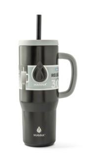 Manna Hydration Handled Tumbler - Black 20oz