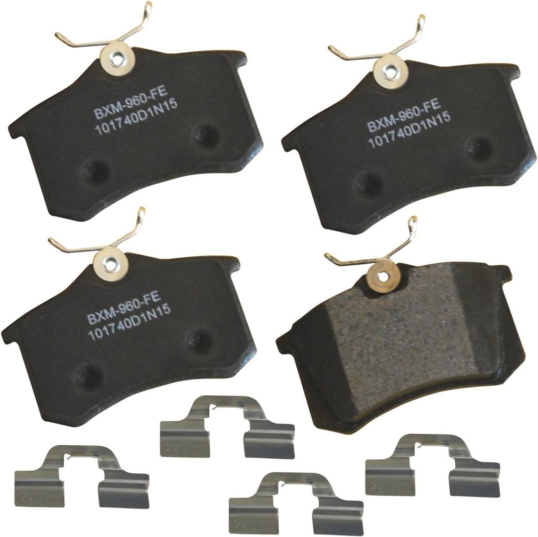 Bendix Premium SBM1017 Rear Brake Pads for Audi A1,A3,Quattro,A4,A6,A8 Allroad S3,S4,S6,S8,TT,Peugeot 207,208,GT,307,405,Clio,Euro Fluence,Megane,Scenic,II,Seat Arona,Cordoba,Exeo,Ibiza,Leon,Nuevo