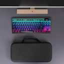 Linkidea Hard Portable Travel Case Compatible with TKL Tenkeyless Wireless/Wired Keyboard, Computer 87 Keys Carrying Case Protective Storage Box Bag