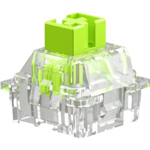 Glorious Raptor Clicky Hall-Effect Magnetic Switches (36-Pack), Transparent Housing, Pre-Lubed Click Bar, HE Hot-Swap Compatible, RGB-Optimized