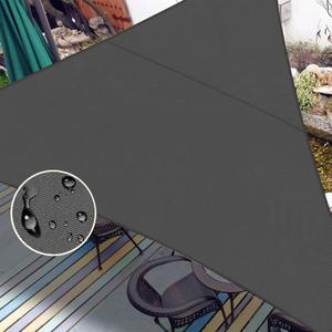 LOVE STORY Waterproof 12' x 12' x 12' Triangle Dark Grey Sun Shade Sail Cannoy UV Resistant for Outdoor Patio Garden Backyard 