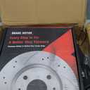Anpulsero Front Drilled and Slotted Brake Rotors Ceramic Brake Pads Compatible with Select Ford Models, Focus 2005 2006 2007 | Anti-Rust Geomet Coated Low Dust Noise-Free|10.9 inch(277.9mm)