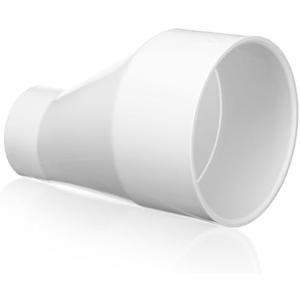 Pushglossy 6" X 3" PVC Pipe Fitting Schedule 40 Compatible with 429-E Series Eccentric Reducer Coupling Suitable for High-flow Capacity, Plumbing, Irrigation, Pool, Spa, White