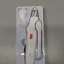 2 in 1 Dog Nail Clippers & Cat Nail Clippers Trimmers for Large Medium Small Dogs Cats Claw Trimmer Quick Sensor and Safety Guard USB Rechargeable Dogs Nail Trimmer with Catcher & 2 LED Lights (White)