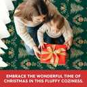 Artoid Mode Green Xmas Tree Mistletoe Christmas Area Rug, Winter Home Decor Low-Profile Non-Slip Washable Large Rug for Living Room Bedroom Farmhouse Dining Room Kids Playroom 5x7 Feet