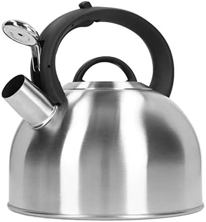 3L Stainless Steel Whistling Tea Kettle, Fast Heating, Anti Scald Handle, Whistle Alert, Large Capacity for Home Use