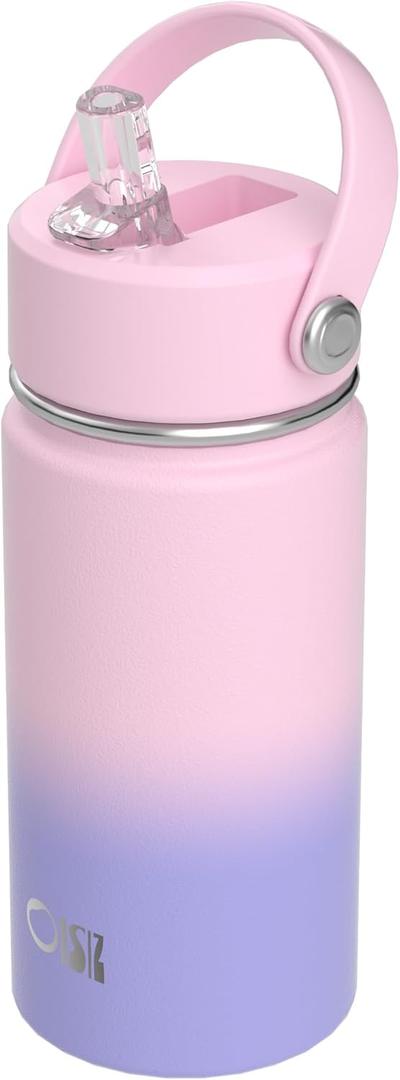 OISIZ Kids Water Bottle with Straw Lid 14oz, Vacuum Insulated 316 Stainless Steel Water Bottles for Kids for School, Leakproof Water Bottle, BPA Free and Keep Cold for 24 Hours (Dream) OISIZ Kids Water Bottle with Straw Lid 14oz, Vacuum Insulated 316 Stainless Steel Water Bottles for Kids for School, Leakproof Water Bottle, BPA Free and Keep Cold for 24 Hours (Dream)