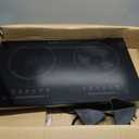 24 Inch 2 Burner Electric Cooktop, 110v 1800W Glass Ceramic Stove Top