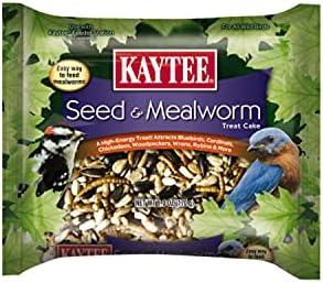 Kaytee Wild Bird Seed & Mealworm Seed Treat Cake, 6 Ounces, 2 Pack, Best buy Jan/01/27