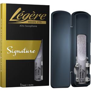 Lgre Reeds - Alto Saxophone Reed, Signature, Strength 3.00 (ASG3.00) - Premium Synthetic Woodwind Reed 