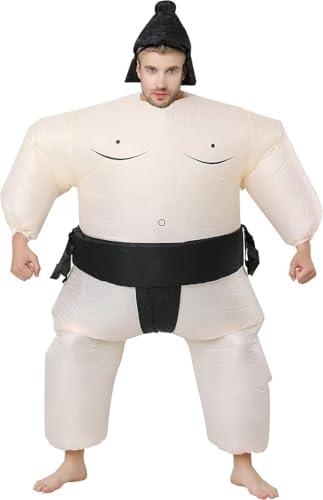 PixiPals Inflatable Sumo Wrestling Suits, Sumo Costume Adult, Blow up Costume, Inflatable Halloween Costumes for Men/Women Black