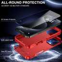 Magnetic for iPhone Air Case [Compatible with MagSafe] [Shockproof] [Heavy Duty Protection] Pocket-Friendly & Tough Non-Slip Protective Phone Cover for iPhone Air 6.5", Red