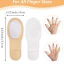 10 Pcs Finger Splints, Reusable Castor oil Finger Wrap for Thumb & Joint Pain Relief, Soft Cotton with Self-Adhesive, Adjustable & Breathable