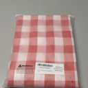 Gingham Tablecloth Square Table, Cotton Linen Fabric Picnic Checkered Table Cloth Farmhouse Washable Wrinkle Free Buffalo Plaid Table Cover for Outdoor Birthday Party, Red, 60x60