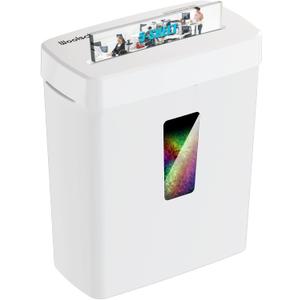 Woolsche Paper Shredder, P-5 Security Level, 5-Sheet Micro Cut with 3.43-Gallon Basket, Durable & Fast with Jam Proof System, Paper Shredder for Home Office (ETL)