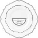 4x Contemporary Silver Plate Combo, 32-Pack - Includes 16 Lunch Plates (7.5") & 16 Dinner Plates (10.5") - Premium Quality, Elegant Design, Ideal for Parties & Special Occasions