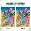 12x18 Seasonal Garden Flags - Yard Flags for Outside, Double-Sided, All-Weather (green)