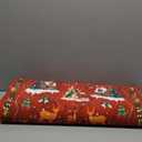 New Christmas Running Carpet Green Red Scalloped Runners for Hallway, Indoor Non-Slip Washable Bathroom Entrance Holiday Winter Tree Soft Floor for Bedside Home Decoration (Red 3, 60 * 200CM)