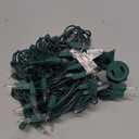 Clear Warm White Christmas Lights - 9 ft String of 50 Incandescent Mini Bulbs Multifunctional Lighting Modes, for Decorative, Bedroom, Outdoor, Xmas Twinkle Tree Lights with Green Wire Total 10.4 ft