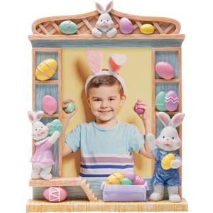 5x7 Easter Bunny & Eggs Resin Picture Frame