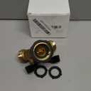 Lifynste 2 Way Brass Hose Splitter, 3/4" Brass Hose Connectors, Y Connector Garden Hose Adapter Connector, 1 Pack