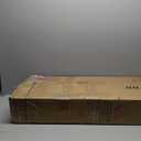 Iwell Tall Narrow Storage Cabinet with Doors, Rattan Cabinet with Adjustable Shelves, Freestanding Linen Storage for Living Room, Entryway, Kitchen, Bathroom, Natural